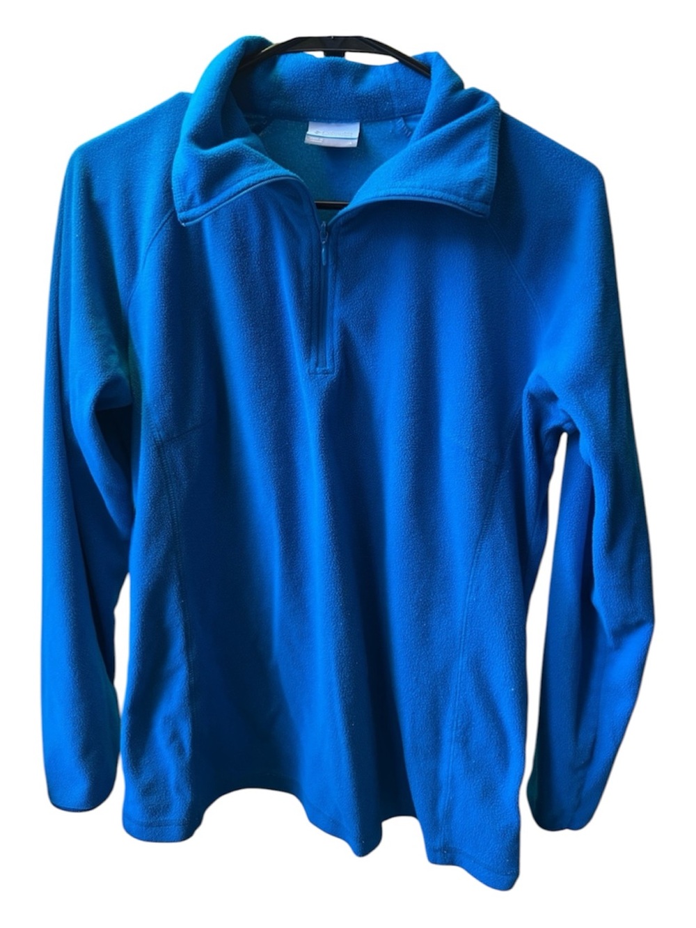 Columbia Blue Glacial Fleece Lightweight Quarter Zip Sweater Size L